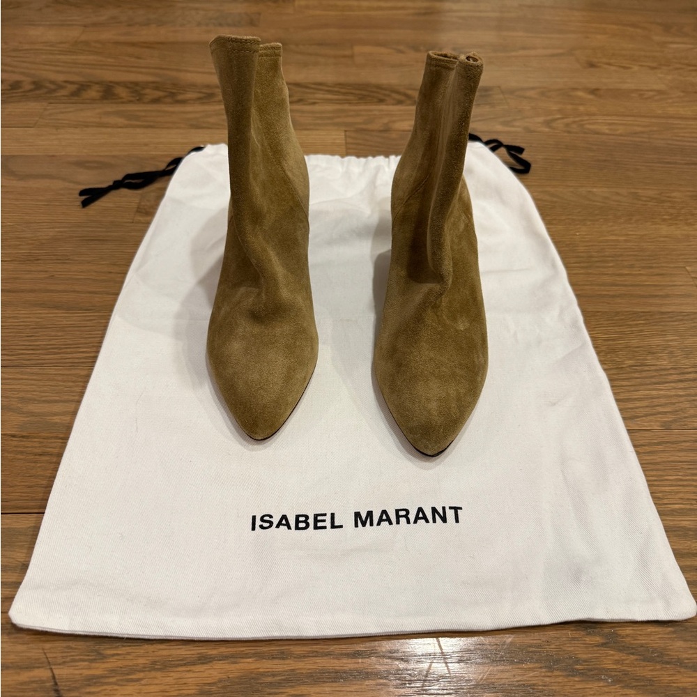 Isabel Marant Brown Suede Ankle Boots